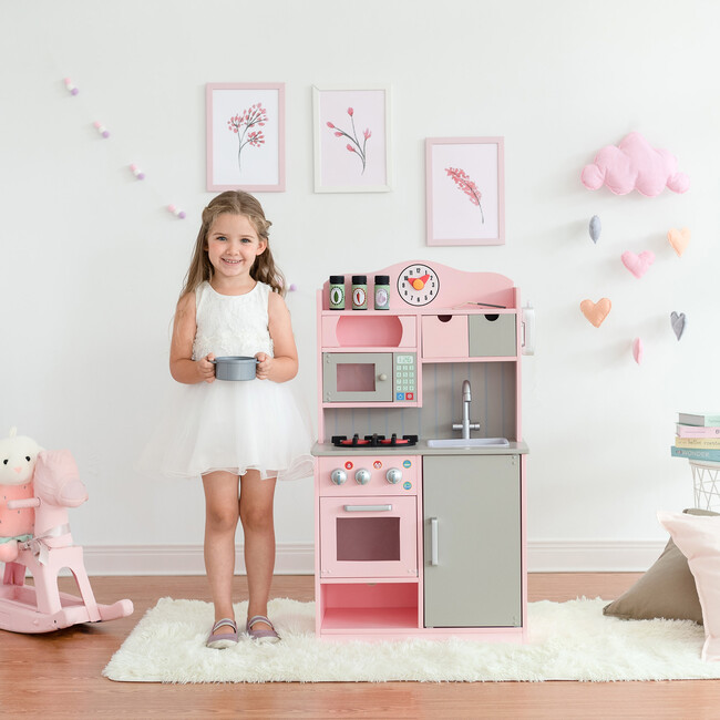 Teamson Kids Little Chef Florence Classic Wooden Play Kitchen - Play Kitchens - 2