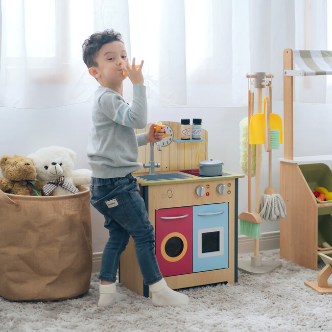 Teamson Kids Little Chef Porto Classic Wooden Play Kitchen - Play Kitchens - 4