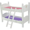 Olivia's Little World 18" Doll Wooden Convertible Bunk Bed, White - Doll Accessories - 1 - thumbnail