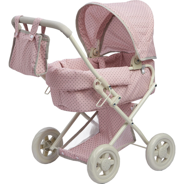 Olivia's Little World Buggy-Style Doll Stroller, Pink/Gray - Olivia's ...