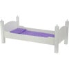 Olivia's Little World 18" Doll Wooden Convertible Bunk Bed, White - Doll Accessories - 3