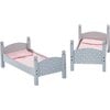 Olivia's Little World 18" Doll Wooden Convertible Bunk Bed, Gray - Doll Accessories - 4