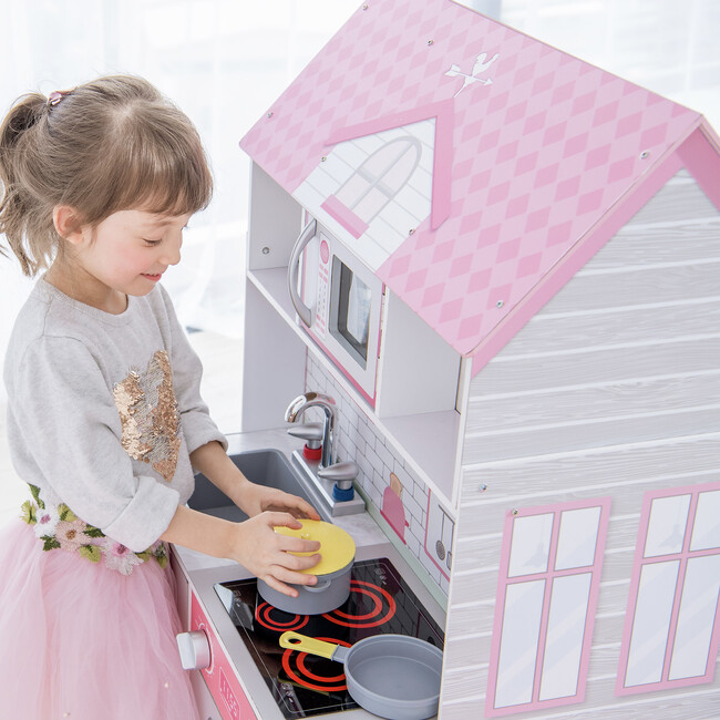 Teamson Kids Wonderland Ariel 2-in-1 Dollhouse/Play Kitchen Set - Dollhouses - 4