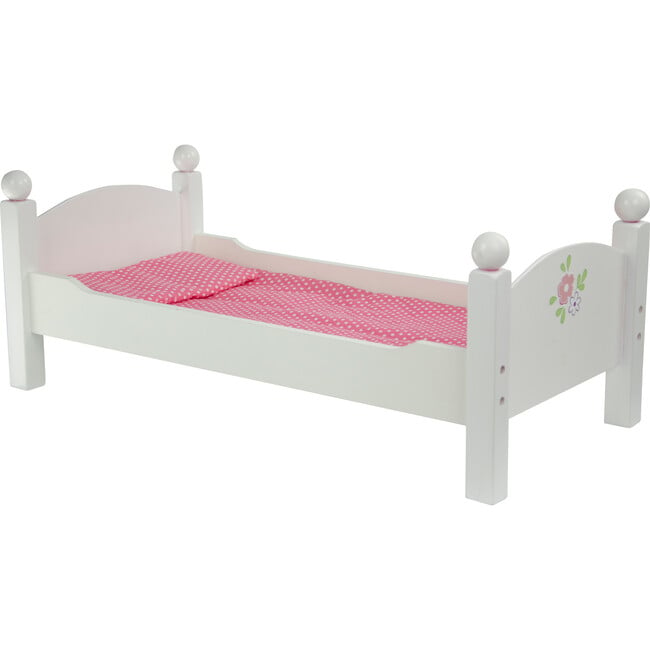 Olivia's Little World 18" Doll Wooden Convertible Bunk Bed, White - Doll Accessories - 4