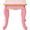 Fashion Polka Dot Prints Gisele Play Vanity Set, Pink/Gold - Kids Seating - 6