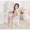 Teamson Kids Wooden Polka Dot 2-pc. Play Vanity, White/Gold - Kids Seating - 4