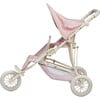 Olivia's Little World Two Doll Jogging-Style Stroller, Pink/Gray - Doll Accessories - 4