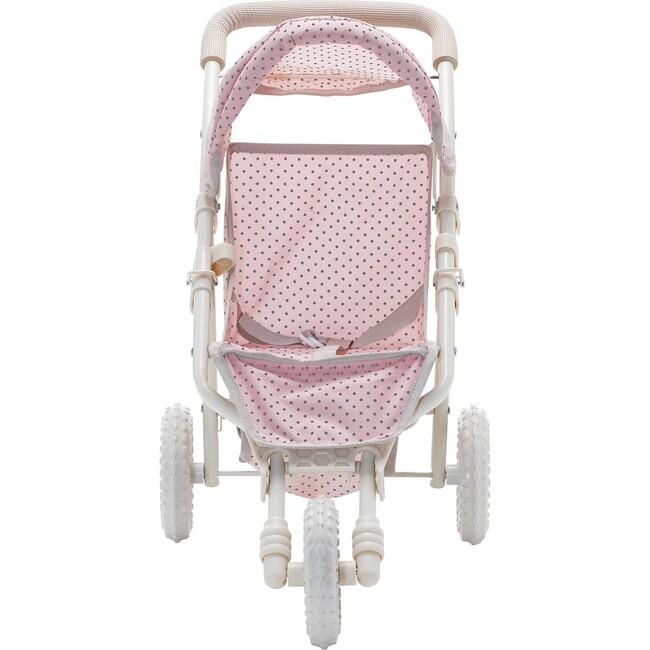 Olivia s Little World Doll Jogging Style Stroller Pink Cream Gray Olivia s Little World by Teamson Kids Dolls Doll Accessories Maisonette