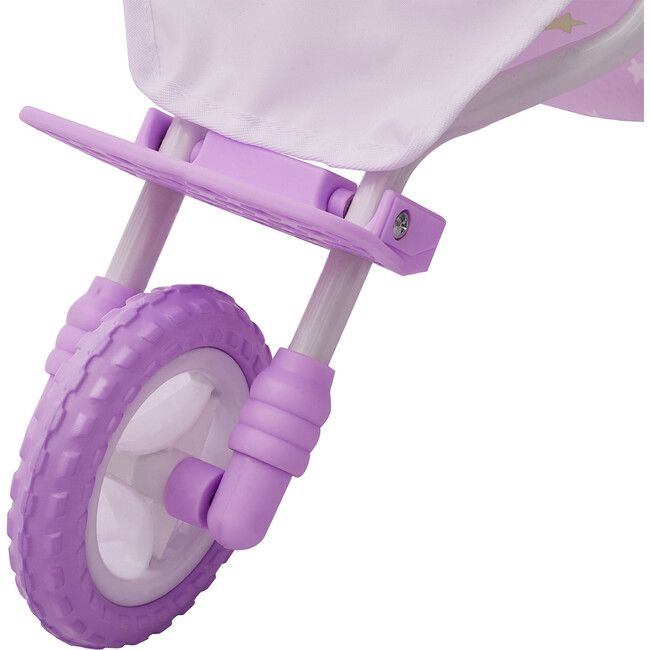 Olivia's Little World Doll Jogging-Style Stroller, Purple/Stars - Doll Accessories - 7