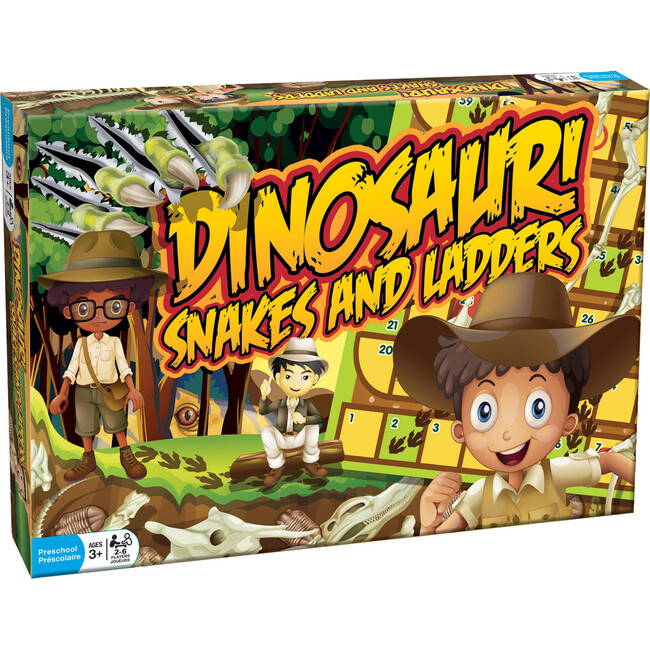 Outset Media - Dinosaur Snakes and Ladders - A Dino-Sized Twist on a Classic Game