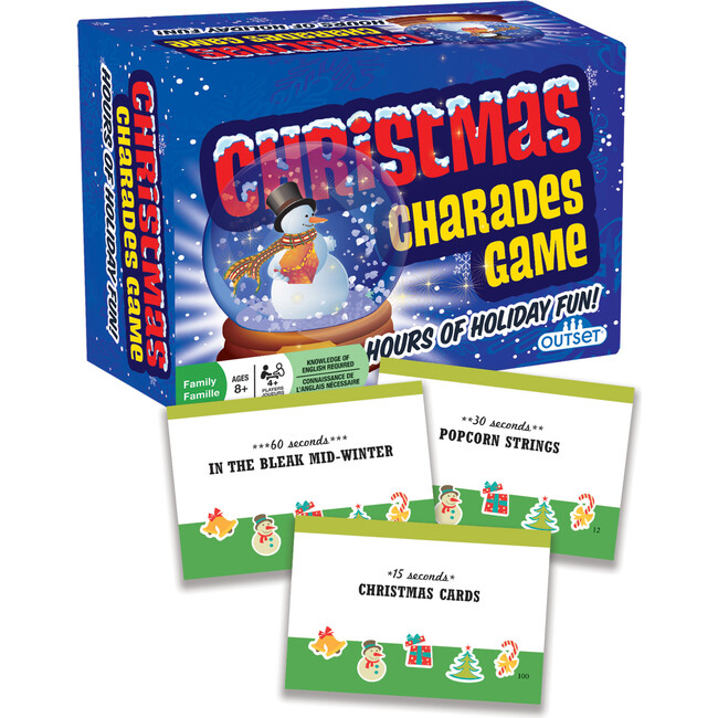 Christmas Charades Game - Outset Media, Holiday Family Game, Features 300 Charades - Board Games - 2