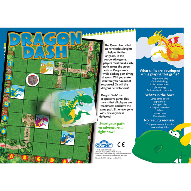 Noggin Playground Dragon Dash Kids Board Game - Board Games - 3
