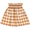 Bianca Vichy Skirt, Mustard - Skirts - 1 - thumbnail