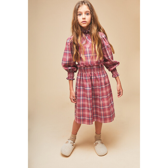 Bella Tartan Skirt, Pink - Skirts - 2