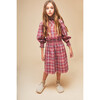 Bella Tartan Skirt, Pink - Skirts - 2