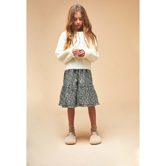 Tilda Popelin Skirt, Green - Skirts - 2