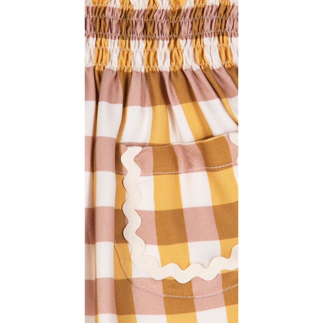 Bianca Vichy Skirt, Mustard - Skirts - 3
