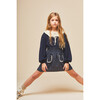 Gala Collared Knit Sweater, Blue - Sweaters - 5