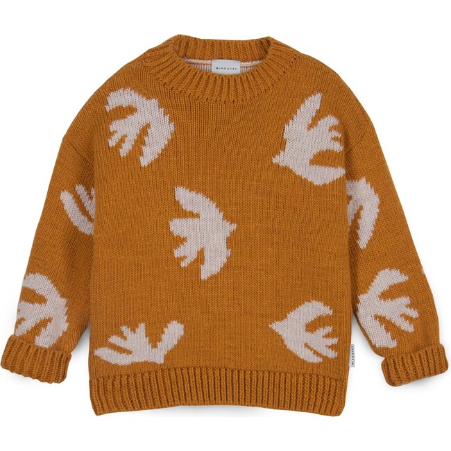 Bird Oversized Knit Sweater, Caramel