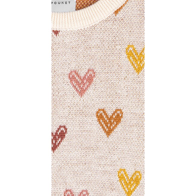 Love Wool Knit Sweater, Cream - Sweaters - 2