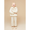 Giulia Collared Quilted Jacket, Ecru - Jackets - 3