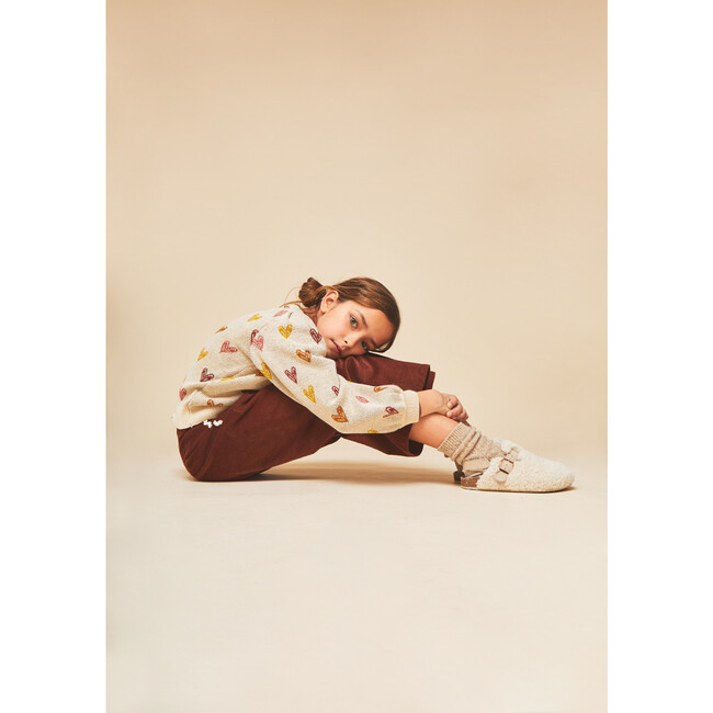 Love Wool Knit Sweater, Cream - Sweaters - 5
