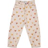Love Mom Fit Printed Jeans, Cream - Jeans - 1 - thumbnail