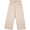 Stella Straight Paperbag Jeans, Cream - Jeans - 1 - thumbnail