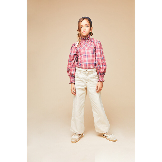 Stella Straight Paperbag Jeans, Cream - Jeans - 2