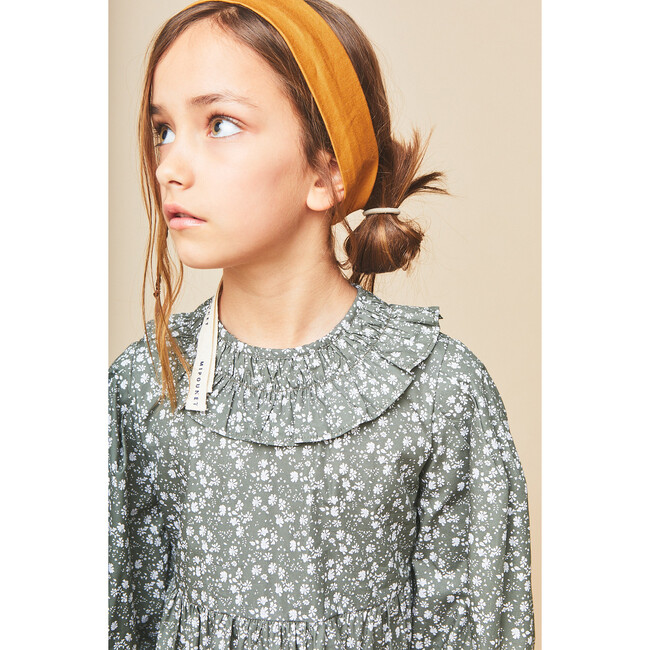 Tilda Ruffle Dress, Green - Dresses - 3