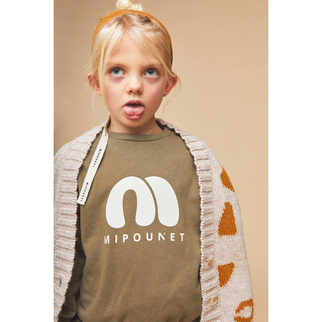 Lena Logo Sweatshirt, Green - Sweatshirts - 3