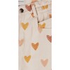 Love Mom Fit Printed Jeans, Cream - Jeans - 4
