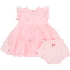 Baby Girls Organza Jennifer Dress Set, Cotton Candy Cane - Dresses - 1 - thumbnail