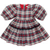 Girls Maribelle Dress, Holly Tartan - Dresses - 1 - thumbnail