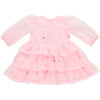 Girls Organza Fleur Dress, Cotton Candy Lane - Dresses - 1 - thumbnail