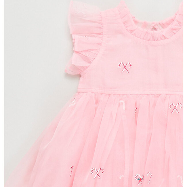 Baby Girls Organza Jennifer Dress Set, Cotton Candy Cane