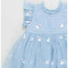 Girls Organza Jennifer Dress, Winter Santa - Dresses - 3