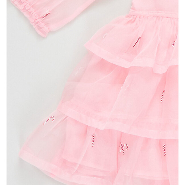 Girls Organza Fleur Dress, Cotton Candy Lane - Dresses - 3