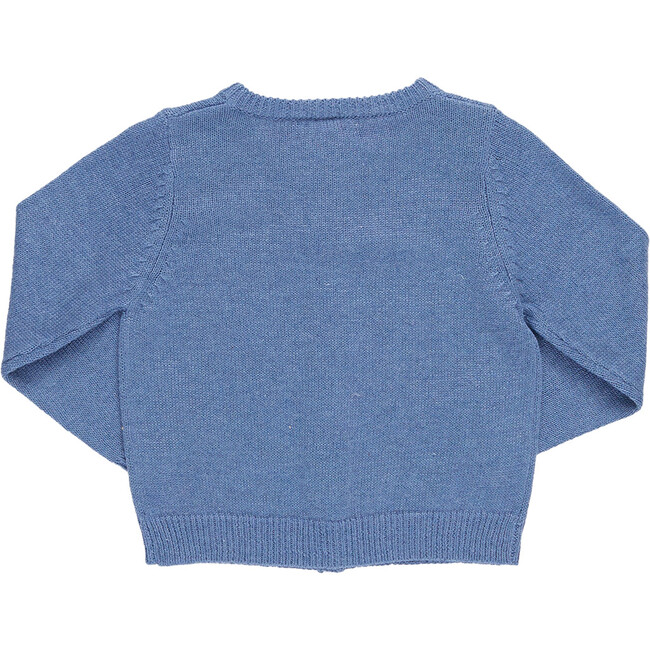 Girls Maude Sweater, Blue Menorah - Sweaters - 4