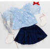 Girls Organza Raphaela Top, Winter Santa - Shirts - 5