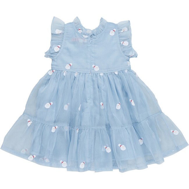 Girls Organza Jennifer Dress, Winter Santa - Dresses - 6