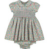 Piccadilly Hand-Smocked Floral Baby Dress, Multicolors - Dresses - 1 - thumbnail