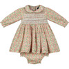 Kew Hand-Smocked Floral Baby Dress, Multicolors - Dresses - 1 - thumbnail