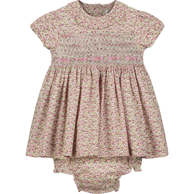 Mayfair Hand-Smocked Floral Baby Dress, Multicolors