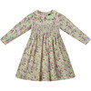 Hampstead Smocked Floral Girls Dress, Multicolors - Dresses - 1 - thumbnail