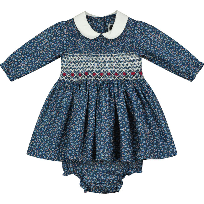 Columbia Road Hand-Smocked Floral Baby Dress, Multicolors