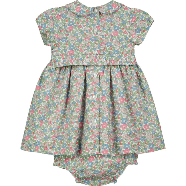 Piccadilly Hand-Smocked Floral Baby Dress, Multicolors - Dresses - 2