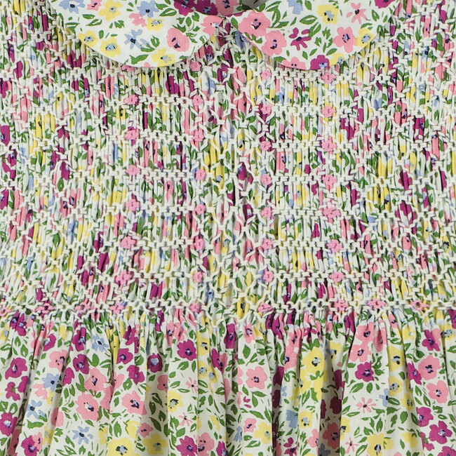 Marylebone Hand-Smocked Floral Baby Dress, Multicolors - Dresses - 2
