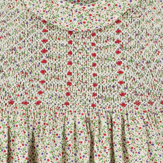 Dover Hand-Smocked Floral Baby Dress, Multicolors - Dresses - 3