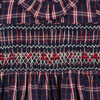 Paddington Hand-Smocked Tartan Baby Dress, Red - Dresses - 3
